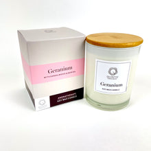 Load image into Gallery viewer, Geranium with Sandalwood Album Oil Soy Wax Candle. Limited Stock!