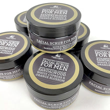 Load image into Gallery viewer, Sandalwood, White Cypress & Orange Blossom Facial Scrub for Men