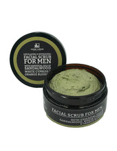 Load image into Gallery viewer, Sandalwood, White Cypress & Orange Blossom Facial Scrub for Men