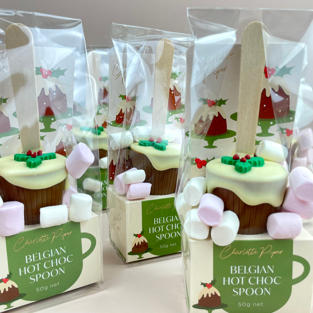 Hot Chocolate Christmas Pudding Spoon (50g)