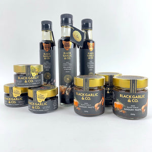 Black Garlic & Co. Aged Black Garlic & Jarrah Honey Balsamic Vinegar (250mL)